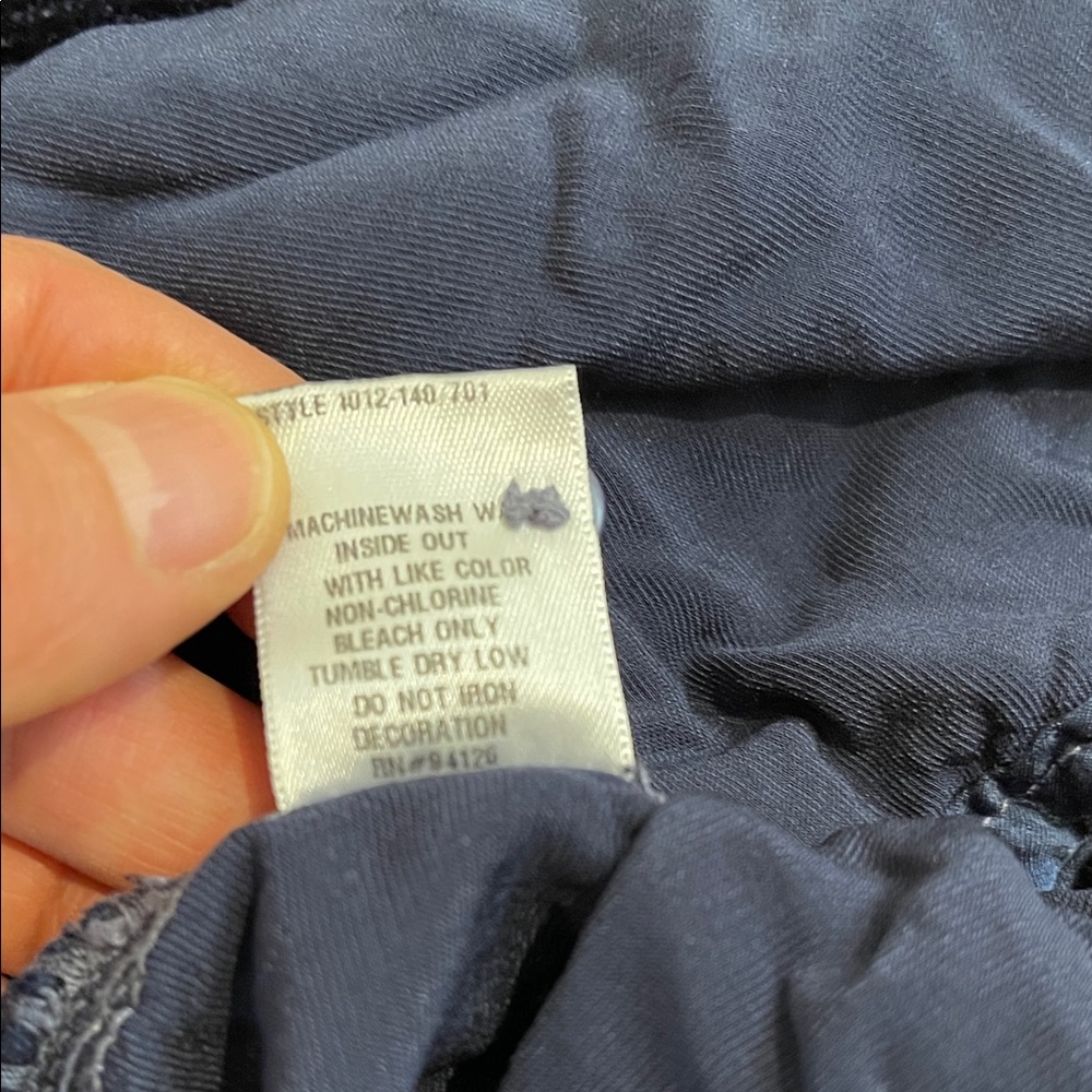 CP Shades Silk Blend Plush Velvet Button-Up Top in Deep Blue - Picture 6 of 6